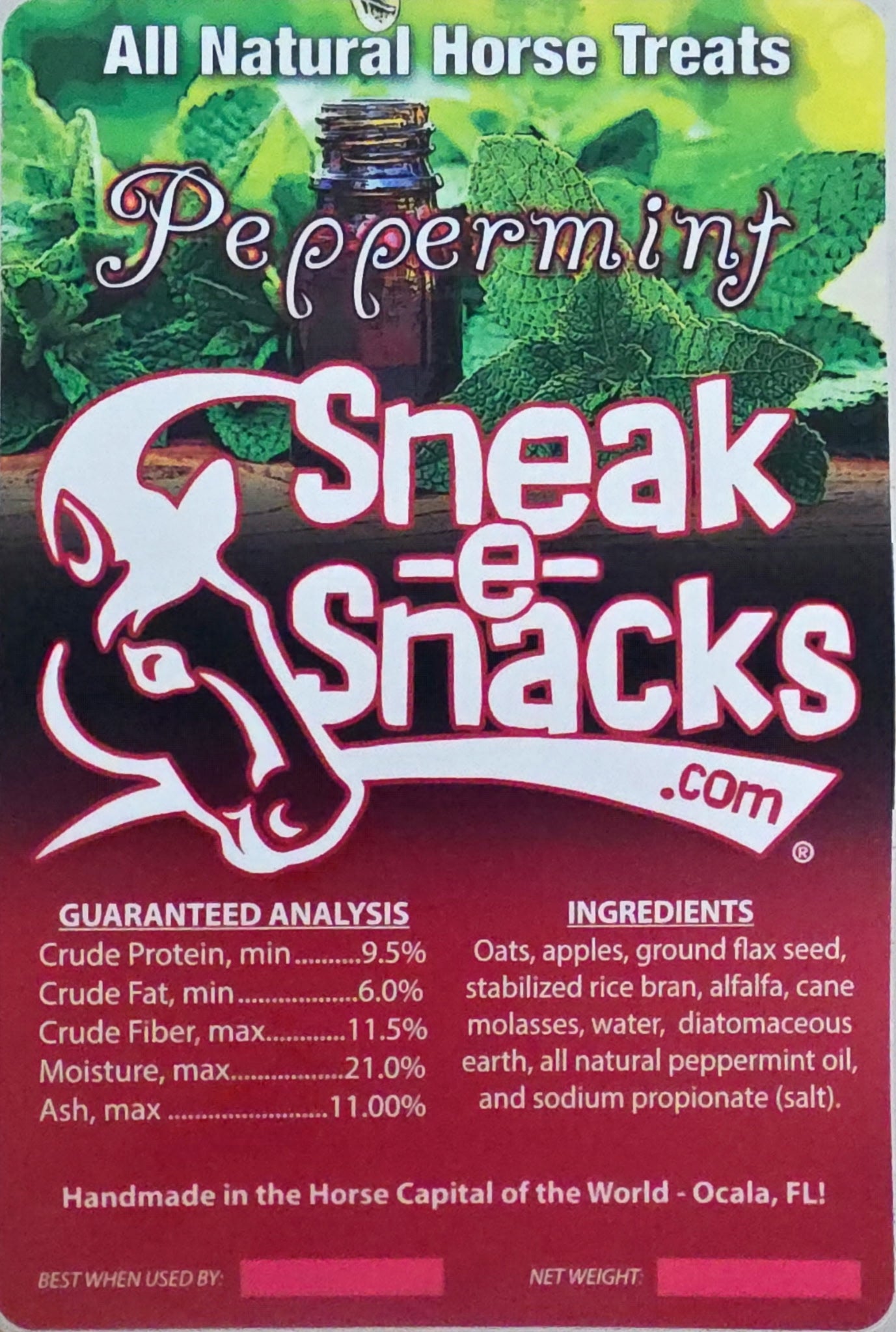 Peppermint Horse Treats - Large Bag 5lbs
