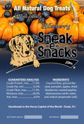 Pumpkin Blueberry Dog Treats - Large Bag 5lbs